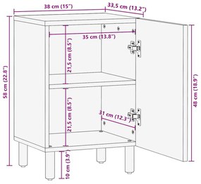 ΝΤΟΥΛΑΠΙ ΜΠΑΝΙΟΥ 38X33,5X58 ΕΚ. ΑΠΟ ΜΑΣΙΦ ΞΥΛΟ ΜΑΝΓΚΟ 4018649