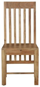 Καρέκλα Celine pakoworld μασίφ ξύλο ακακίας καρυδί - Ξύλο - 240-000004