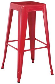 Σκαμπό Bar Relix Ε5190,2W 43x43x76cm Red Metal