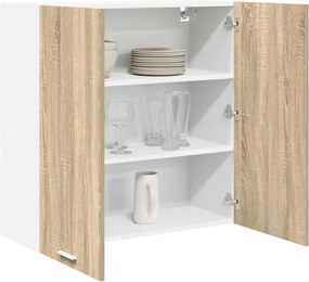 vidaXL Κρεμαστό ντουλάπι με αποθήκευση Δρύς Sonoma 80 x 31 x 80 εκ.