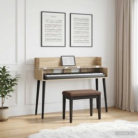 vidaXL Γραφείο Στούντιο Sonoma Δρυς 110 x 40 x 19,5 εκ.