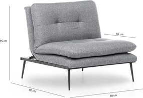 Wing Chair Martin Solo - Grey GR110 Grey