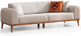 Καναπές - Κρεβάτι Τριθέσιος Kapri 560ARE2912 220x84x77cm Cream