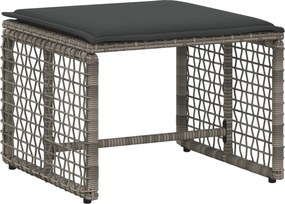 vidaXL Σετ Εξωτερικών Επίπλων με μαξιλάρι 5 pcs Γκρι