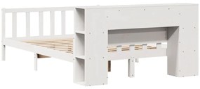 vidaXL Κρεβάτι Βιβλιοθήκη Χωρίς Στρώμα 160x200 εκ Μασίφ Ξύλο Πεύκου