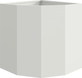 vidaXL Γωνιακό Ροδόδεντρο Λευκό 45 x 45 x 50 εκ Ατσάλι