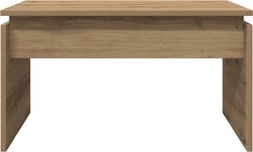 vidaXL Τραπεζάκι Σαλονιού τεχνίτης Δρυς 68x50x38 εκ Επεξεργασμένο Ξύλο