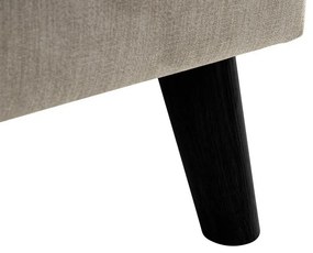 Γωνιακός Καναπές Scandinavian Choice P117, Μαύρο, Beige, 297x200x80cm, 117 kg, Πόδια: Ξύλο | Epipla1.gr