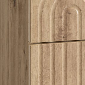 vidaXL Κομοδίνο Artisan Δρυς 43 x 34,5 x 48 εκ Επεξεργασμένο Ξύλο