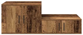 vidaXL Ντουλάπι αποθήκευσης Παλαιό ξύλο 118 x 41 x 40 εκ