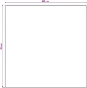 vidaXL Χαλί Runner LESAKA Μαύρο και λευκό 100 x 100 cm