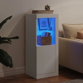vidaXL Μπουφές με Φώτα LED Λευκός 41 x 37 x 100 εκ.