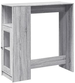 vidaXL Τραπέζι Μπαρ Γκρι Sonoma 101x40x103,5 εκ. από Επεξεργ. Ξύλο