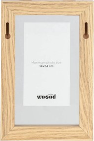 ΚΟΡΝΊΖΕΣ WOOOD PHOTO FRAME NATURAL 14 X 24 CM