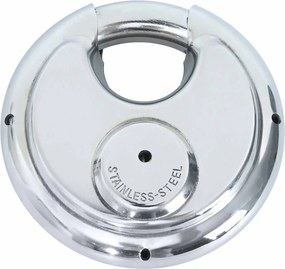 vidaXL Κλειδώματα Discus με Κλειδιά 6 pcs Ασημί 9 x 2.8 x 9 εκ