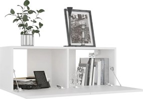 vidaXL Έπιπλα Τηλεόρασης Σετ 8 Τεμαχίων Λευκό από Επεξ. Ξύλο