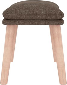 vidaXL Υποπόδιο Taupe 45 x 29,5 x 35 εκ. Υφασμάτινο
