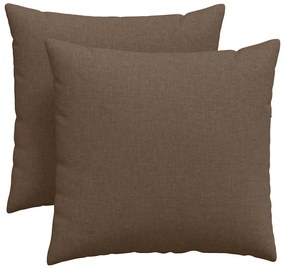 vidaXL Μαξιλάρι Καναπέ 2 pcs Καφέ 45 x 45 cm ύφασμα