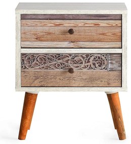Κομοδίνο Malmo 854KLN3303 40x35x55cm Multi