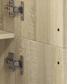 vidaXL Ντουλάπι Sonoma Δρυς 70x35x180 εκ. από Επεξεργασμένο Ξύλο
