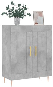 vidaXL Ντουλάπι Γκρι Σκυροδέματος 69,5x34x90 εκ. Επεξεργασμένο Ξύλο