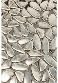 Τραπεζάκι Pebbles Pebbles Deluxe Ασημί (Σετ 2)  66x66x30εκ - Ασημί