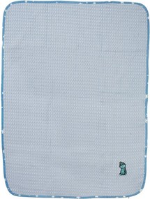 Κουβέρτα Πικέ Κούνιας (100x160) Dimcol Dinosaur 179 Sky Blue