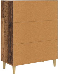 vidaXL Πλαϊνό γραφείο Παλαιωμένο ξύλο 69,5 x 34 x 90 εκ.