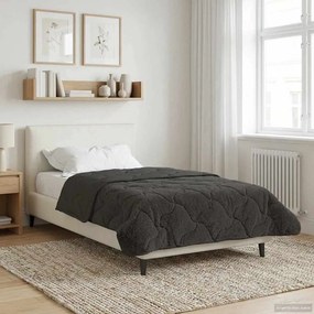 vidaXL Χειμερινό Παπλωματοθήκη 135 x 200 cm Χειμώνας Ανθρακί