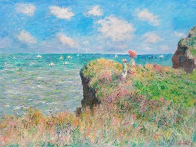 Αναπαραγωγή Cliff Walk at Pourville - Claude Monet, (40 x 30 cm)