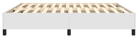 Πλαίσιο Κρεβατιού Λευκό 160x200 εκ. από Συνθετικό Δέρμα - Λευκό