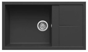 Νεροχύτης κουζίνας UNICO 410 Nero 40 ELLECI 86x50cm - LGU41040