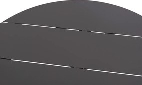 ΤΡΑΠΕΖΙ ΣΤΡΟΓΓΥΛΟ ΑΛΟΥΜΙΝΙΟΥ HIGER HM6289.01 ΓΚΡΙ Φ90x74Yεκ.