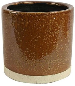 Κασπώ 013.780016 Φ18x17cm Brown Κεραμικό