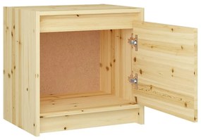 vidaXL Κομοδίνο 40 x 30,5 x 40 εκ. από Μασίφ Ξύλο Ελάτης