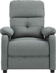 vidaXL Πολυθρόνα Ανακλινόμενη Σκούρο Γκρι Υφασμάτινη