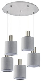 Φωτιστικό Οροφής Πολύφωτο Homelighting 77-8426 Nickel/Grey