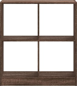 vidaXL Βιβλιοθήκη Καφέ Δρυς 68,5x32x75 εκ. από Επεξεργ. Ξύλο