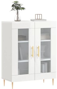 vidaXL Ντουλάπι Γυαλιστερό Λευκό 69,5x34x90 εκ. Επεξεργασμένο Ξύλο