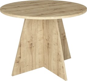 Τραπέζι Tailor Megapap χρώμα sapphire oak Ø100x75,7εκ.