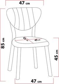 Καρέκλα Πράσινο DANOL 47x45x85