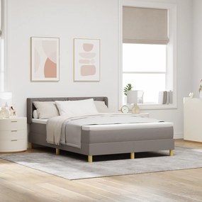 vidaXL Κρεβάτι με Σπαστό Στρώμα σε Ταμπά, 140 x 190 cm, Υφάσματος