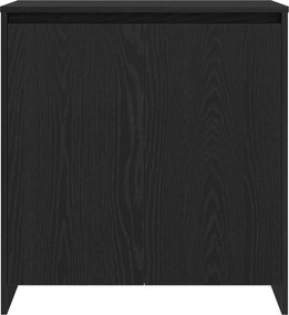 vidaXL Πλαϊνό γραφείο 3 pcs Μαύρο 70 x 41 x 75 εκ. Επεξεργασμένο ξύλο