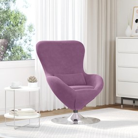 vidaXL Πολυθρόνα Αυγού Purple Velvet