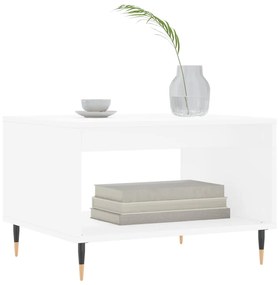 vidaXL Τραπεζάκι Σαλονιού Λευκό 60x50x40 εκ. από Επεξεργασμένο Ξύλο