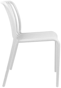 Καρέκλα Zoi pakoworld pp σε λευκή απόχρωση 42x58x79εκ