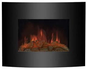 Ηλεκτρικό Τζάκι Επιτοίχιο 1800W Εφέ φλόγας HSW-4K100C Hitense-HSW-4K100C-Μαύρο HSW-4K100C