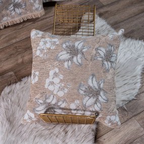 Μαξιλαροθήκη Διακοσμητική Louisiana 08 Beige Teoran 45X45 45x45cm Ακρυλικό-Πολυέστερ