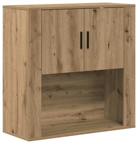 vidaXL Ντουλάπα Τοίχου με ράφι Επιτοίχιο artisan δρυς 80 x 33 x 80 εκ.