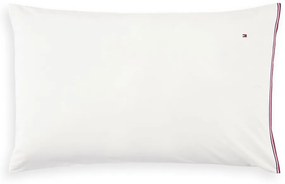 Μαξιλαροθήκη Ribbon 714009 White Tommy Hilfiger 50X80 100% Βαμβακερό Περκάλι